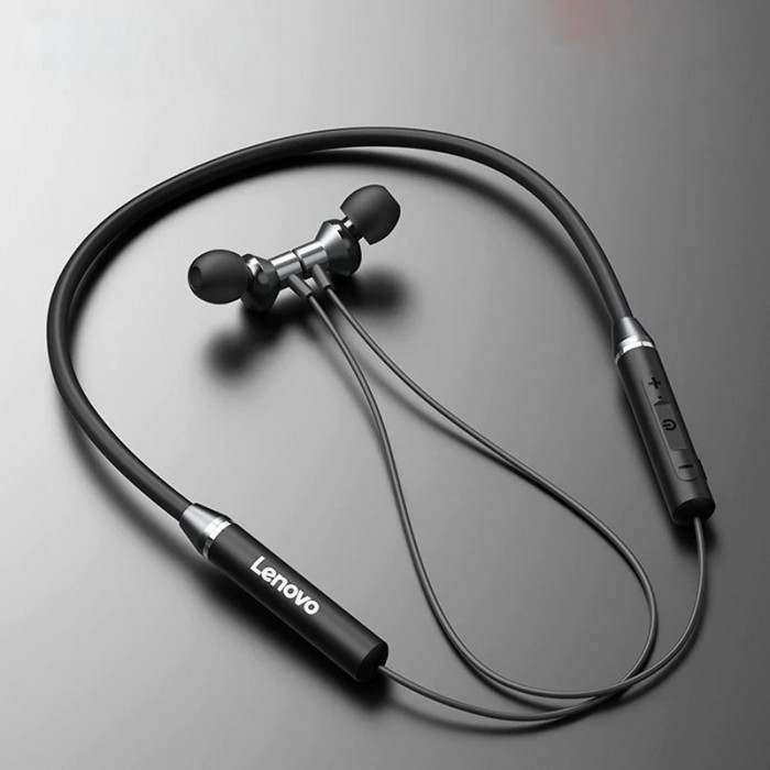 Lenovo HE05 Neckband Bluetooth Headset (Rubber Version)